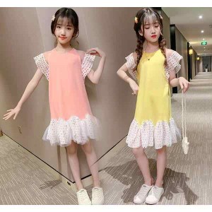 ワンピース キッズ 子供服 女の子 夏 キッズワンピース 半袖ワンピース レースワンピース 子供ドレス ジュニア 子ども お姫様 おしゃれ