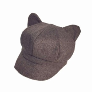 キャスケット レディース メンズ 可愛い 猫耳 ファッション キャツプ かわいい デザイン 小顔効果 ハット つば付き お洒落 ハンチング帽