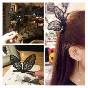 カチューシャ うさぎ 猫 ヘアピン 可愛い レディース うさ耳ヘアアクセサリー レースデザインヘアアクセサリー うさ耳レースアクセサリー