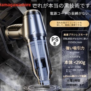 ハンディクリーナー 掃除機 コードレス 車用掃除機 多機能ミニ掃除機3-in-1 USB充電式 コードレス 小型ハンディー 空気入れ ペット