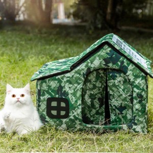 猫ハウス 外猫ハウス 野良猫犬 屋外 防水 犬ハウス 猫小屋 ペットハウス 野良猫 野良犬 テント 厚手 犬猫用小屋 暖かい 通気性 ペットケ