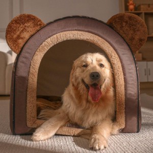 【2WAY】 ペットハウス 大型犬 犬用ベッド、クッション 犬用 かわいいペットベッド 小型犬 中型犬 大型犬 暖かい 柔らかい 高級 ドーム型