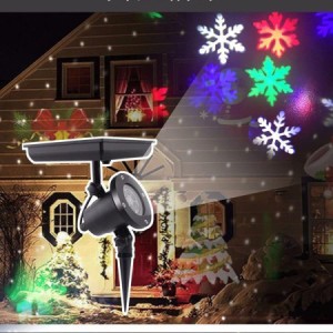 クリスマスプロジェクターライト ソーラー式 クリスマス飾り 雪 雰囲気作り クリスマスライト イルミネーションライト ソーラーライト 壁