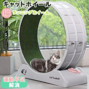 キャットホイール 猫 回し車 ロック装置内蔵 静音低ノイズ 猫専用ルームランナー 猫 ランニングホイール キャットウォーク 運動不足解消 