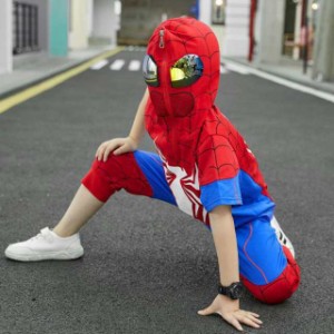 スパイダーマン コスプレ コスチューム ハロウィン 110cm 冷たく キッズ