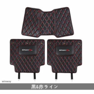 シートバック アームレストカバー 日産 エクストレイル T32 NT32 HT32 HNT32 専用 キックガード ポケット付き PUレザー 黒　3PCS