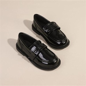 フォーマルシューズ 男の子 女の子 ドレスシューズ 子供靴  ボーイズ ブラック 黒 子供靴 フォーマル靴 履きやすい
