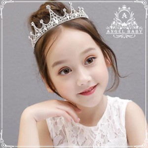 セール子供ヘアアクセサリー 王冠子フラワーティアラカチューシャ キッズ髪飾り フラワーガール子供フォーマル ピアノ発表会ドレス結婚式