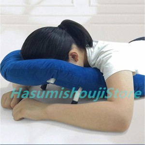 うつ伏せ 枕 家庭 用 網膜横臥位枕、剥離手術後の腹臥位、眼科、横臥睡眠アーチファクト(Color:青い)