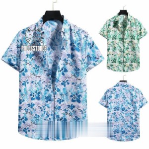 2021 アロハシャツ メンズ トップス 半袖シャツ 開襟シャツ オープンカラーシャツ カジュアルシャツ かりゆしウェア 花柄  リゾート