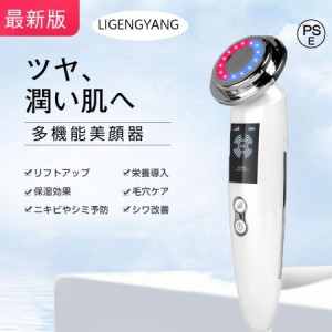 美顔器 超音波美顔器 EMS微電流 リフトアップ 目元ケア LED 温熱モード フェイスケア美顔器 3段階レベル 4モード 誕生日プレゼント