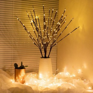 ブランチライト LED クリスマスツリー 卓上 白樺 LEDツリー 70cm 電飾 ライト 北欧風 飾り おしゃれ 木 スリムツリー 室内 装飾 プレゼン
