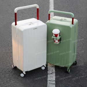 【クーポン】スーツケース 機内持ち込み カップル 隠しフック ホルダー付き 20inch 小型 ワイドキャリーバー キャリーケース ロック付き 