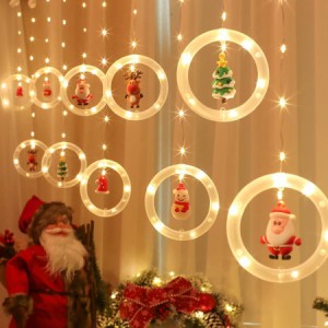 クリスマスイルミネーションライト クリスマスツリー電飾 100球 屋内屋外兼用 飾り付け クリスマスチャームアクセサリー10個付きled カラ