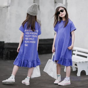 ワンピース キッズ 子供服 女の子 夏 親子ペア キッズワンピース 半袖ワンピース ロング フリル チュニック 子供ドレス お姫様 おしゃれ 