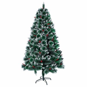 クリスマスツリー 枝大幅増量  グリーン 180cm 飾り 北欧 おしゃれ クリスマス松ぼっくり 雪化粧