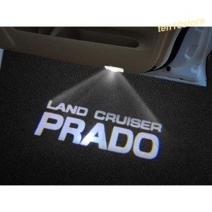 ランドクルーザープラド150系専用PRADO ロゴ ドア レーザーLED ライト 2Pセット