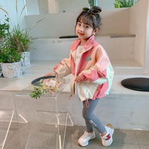 子供服 アウター マウンテンパーカー ウィンドブレーカー ジュニア ブルゾン ジャケット カーキ ピンク おしゃれ キッズ 子供 春 夏 秋 