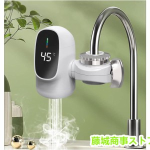 電気蛇口 電気温水器 電気タンクレス給湯器 電気温水ヒーター 電気水栓 家庭用温水器 3秒の速熱 3000W LCD温度表示 簡単インストール 冷