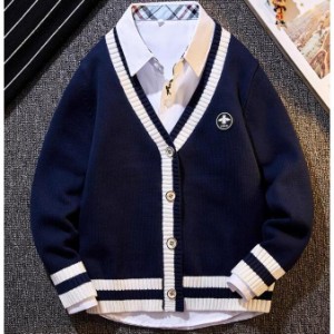 カーディガン 男の子 ニットセーター 子供 キッズ ニット アウター セーター 長袖 子供服 入学準備 入学式 卒業式 発表会 披露宴 小学校