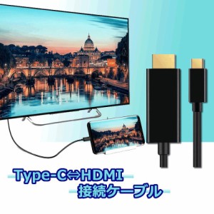 USB C to HDMI 変換ケーブル USB 3.1 Type C to HDMI ケーブル 変換ケーブル 4K 30Hz 1080P画質 音声・映像データサポート 1.8m TAIPUSIT