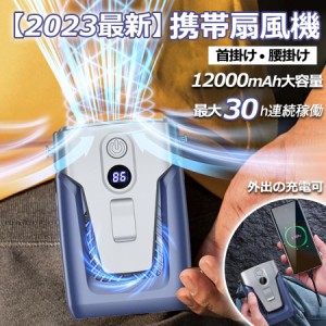 2024最新 首掛け扇風機 小型 扇風機 腰掛け ハンディファン ミニファン 卓上 羽なし おしゃれ dcモーター 充電式 静音 節電 3段階風量調