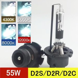 お取り寄せ商品 12V 55W D2R D2S D2C 対応 HIDバルブ 左右1セット 純正交換 4300K 6000K 8000K 12000K バルブ HID ヘッドライト プロジェ