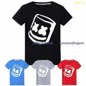 Tシャツ FORTNITE フォートナイト マシュメロ ティーシャツ 半袖 ゲーム キャラクター衣装　夏　キッズ　子供　120?160ｃｍ　TT997