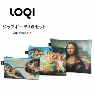 レディースバッグ ポーチ loqi ローキー loqi zippocket-b1