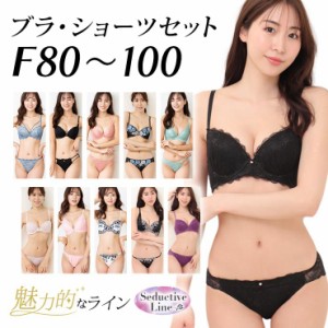 大きいサイズ レディース ブラジャー ショーツセット 下着 Fカップ F80 F85 F90 F95 F100 モールドカップ ブラパッドなし 新色入荷 ネコ