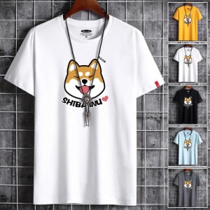 Tシャツ メンズ 半袖 おしゃれ 白Tシャツ ロンT T-shirt スポーツ 半袖tシャツ 配いろ 涼しい カジュアルクルーネック 丸首 プリント 夏 