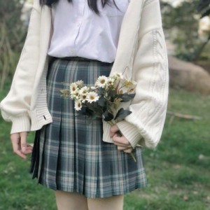 プリーツスカートスクールスカートチェック柄女子高生制服スカートセーラー服学生制服JK春秋春夏スクールスカート中学学生服高校生学生お