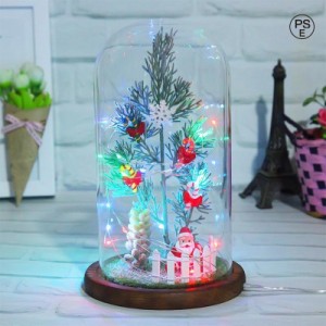 クリスマスツリー の木 卓上 おしゃれ 北欧 クリスマス飾り LED 飾り USB式 透明 綺麗 部屋 室内 学校 クリスマスオーナメント かわいい 
