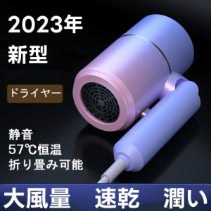 ヘアドライヤー ドライヤー 速乾 恒温 軽量 大風量 スピーディー 家電 プレゼント 美容家電 折りたたみ式 3段階調整