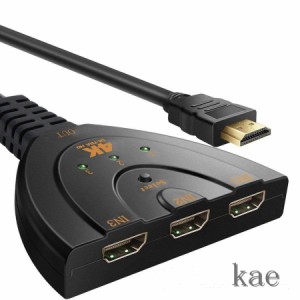 HDMI切替器 分配器 4Kx2K セレクター 3入力1出力 1080p/3D ゲーム機 レコーダー パソコン PS5 液晶テレビ TVなどの対応(メス→オス)