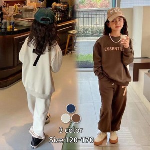 スウェットセット  子供服 ジャージ 長袖 パーカー キッズ 2点セット カジュアル 女の子 パンツセット  スポーツウェア 春 秋