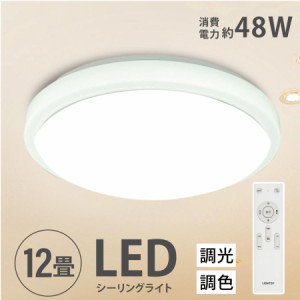 シーリングライト led 照明 電気 14畳 LEDシーリングライト リモコン ホワイト 明るい 調光 調色 リビング 部屋 寝室 インテリア 1年保証