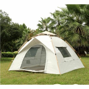 テント ポップアップテント ワンタッチテント 4人 アウトドア 大型 サンシェード キャンプ UVカット 収納袋付 キャンプ メッシュ