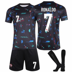 クリスティアーノ・ロナウド 2024欧州ポルトガル代表 ユニフォーム キッズ ホーム アウェイ 練習着 サッカーウェア 大人用 子供用 上下着