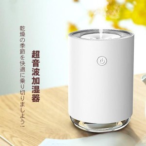 ミニ加湿器 持ち運び便利 加湿器 LEDランプ 超細微 超静音 卓上 車載 USB加湿器 オフィス