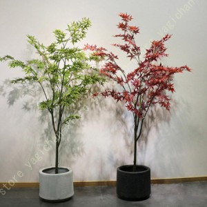 紅葉 植物 人工観葉植物 大型 フェイクグリーン 観覧植物 観葉植物 フェイクグリーン 大型 室内用 造花 ェイク 目隠し オフィス 室内 イ