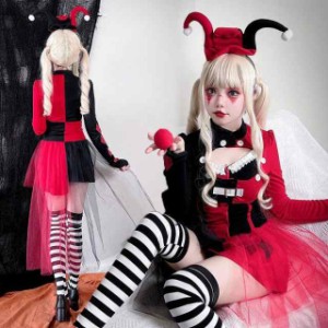 ハロウィン コスプレ レディース ピエロ 仮装 衣装 大人 可愛い ハロウィン 衣装 アリス アニメ ハロウィン 仮装 女性 道化師 ハロウィン