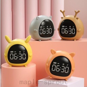 目覚まし時計 置き時計 インテリジェントなアイデアの個性 おもしろ ペット 充電式枕元時計 小さい かわいい 北欧 プレゼント ミニ 子供