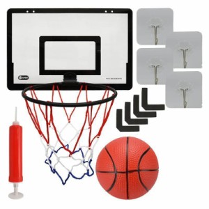 バスケットゴール ミニサイズ 室内遊び シュート練習 壁掛け 粘着設置 リビング 自室 運動不足解消