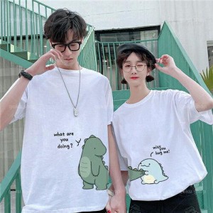 カップル ペア tシャツ ブランド ペアルック カップル 春夏 服 メンズ tシャツ 半袖 レディース おしゃれ ペアルック tシャツ 可愛い 綿 