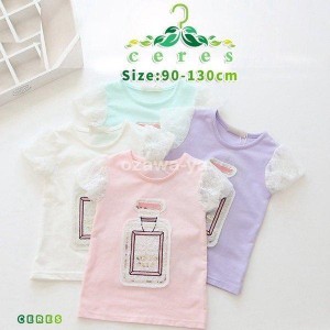 Tシャツキッズ韓国子供服女の子可愛いカットソー夏半袖