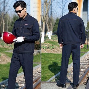 メンズ  作業服 作業着 長袖 上下セット 作業服ワークマン ワークウェア  耐磨耗   ユニフォーム ジャケット&パンツ