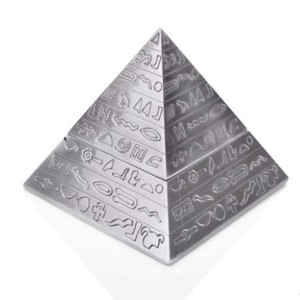 ピラミッド型 灰皿 おしゃれ インテリア レトロ シンプル シルバー