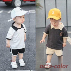 子供服 男の子 夏服 セットアップ 上下セット 半袖 tシャツ ショートパンツ ズボン 韓国子供服 キッズ ジュニア ベビー服 おしゃれ 可愛