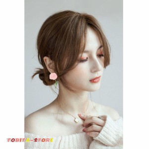 3D構造部分ウィッグ ヘアピース 女性 人毛 合わせやすいウイッグ かつら 付け毛 総手植えシルク絹スキ 脱毛隠し 軽薄 白髪隠れ増毛前髪ウ